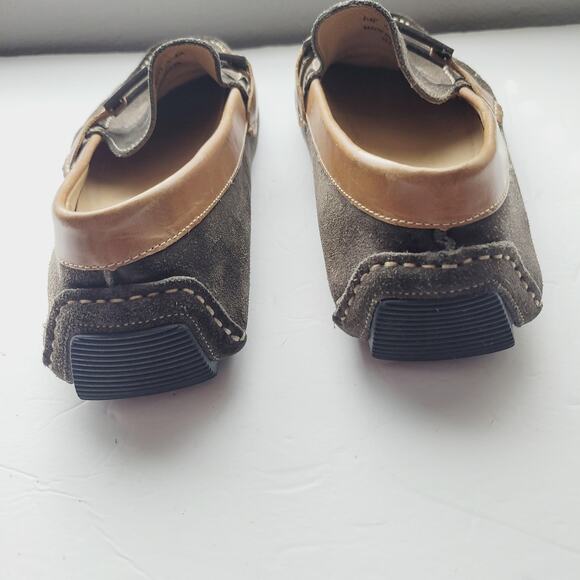 Mercanti Fiorentini Relax Shoes Mens 12 Brown Suede Loafer Driving Moccasin Bit - Picture 4 of 13